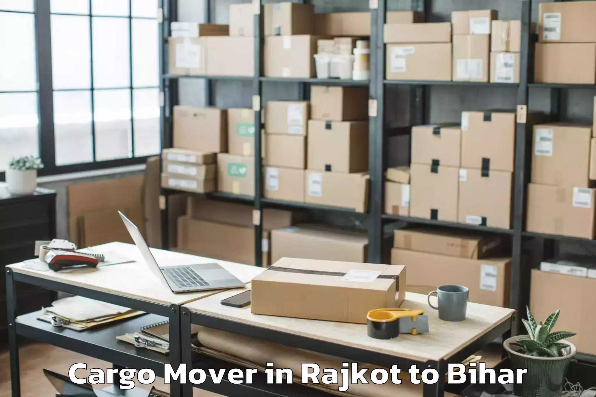 Top Rajkot to Tilka Manjhi Bhagalpur Univers Cargo Mover Available